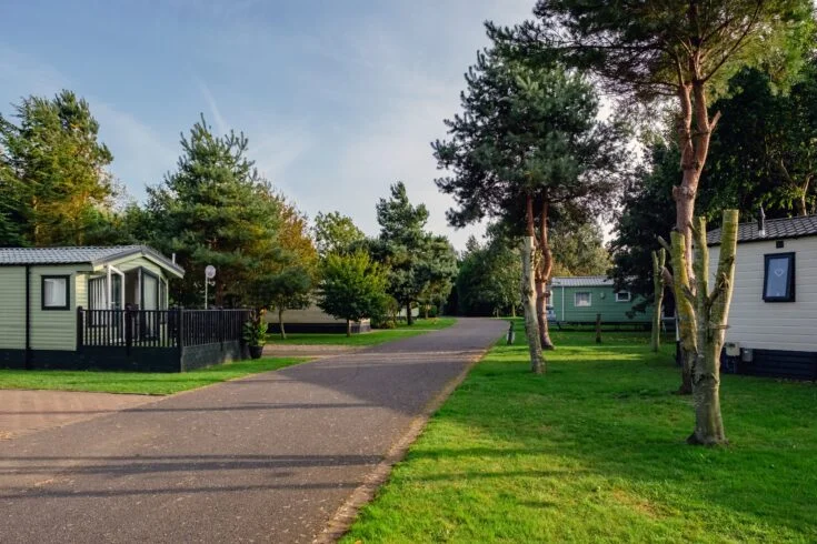 Countryside views from Silverhill Holiday Park, Lincolnshire